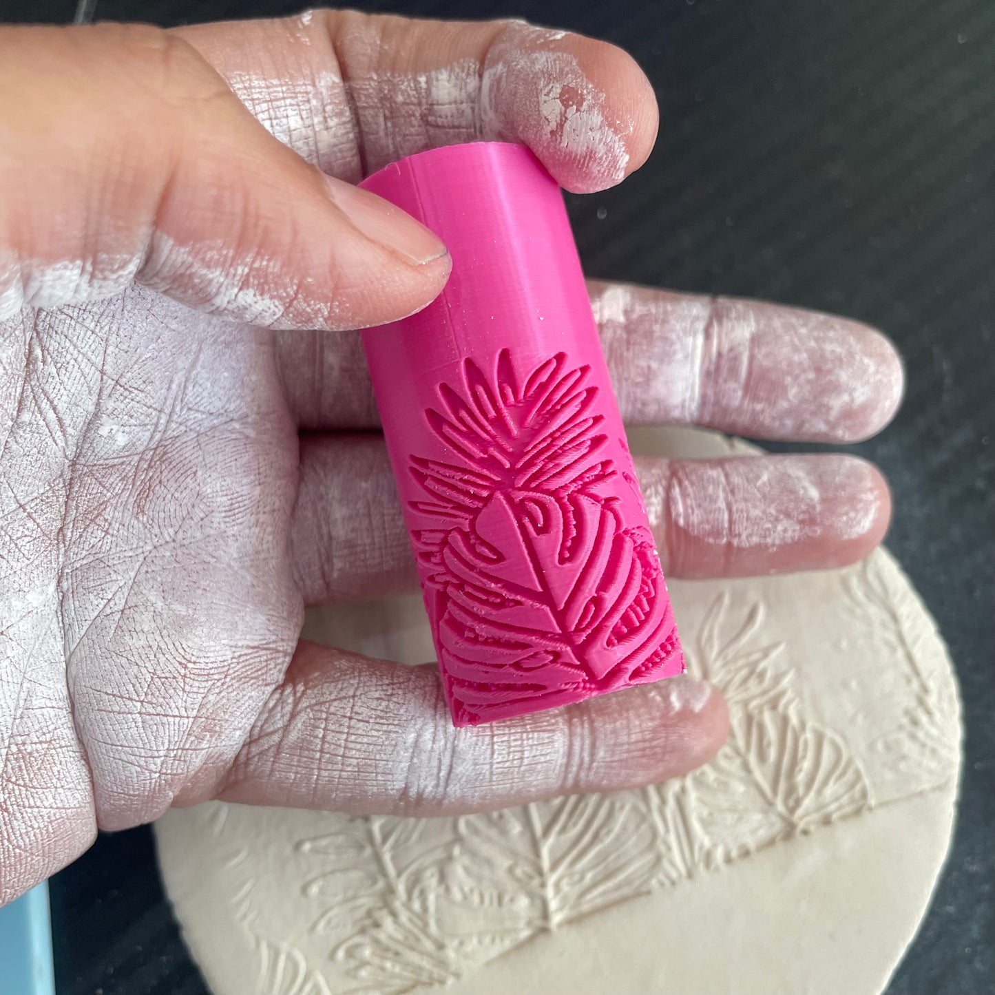 TR 15 - Mini Wild Flower Pattern- 3 | Texture Roller - ClartStudios - Polymer clay Jewellery