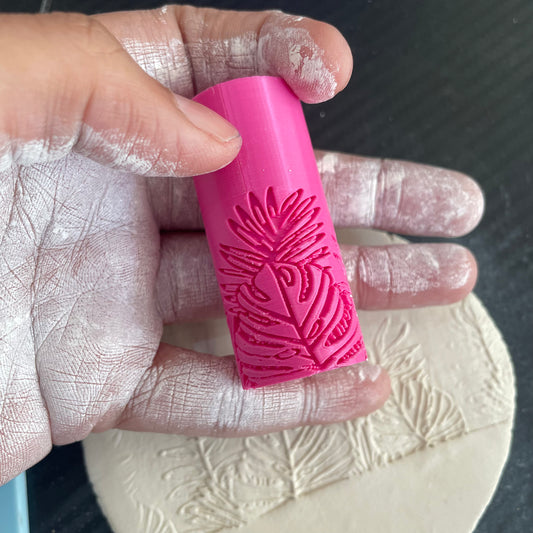 TR 15 - Mini Wild Flower Pattern- 3 | Texture Roller - ClartStudios - Polymer clay Jewellery