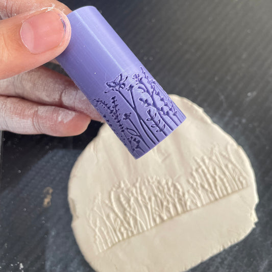 TR 18 - Mini Flower Pattern- 1 | Texture Roller - ClartStudios - Polymer clay Jewellery