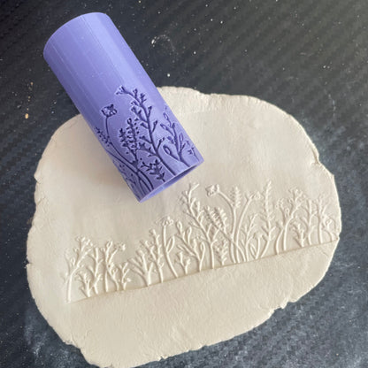 TR 19 - Mini Flower Pattern- 2 | Texture Roller - ClartStudios - Polymer clay Jewellery