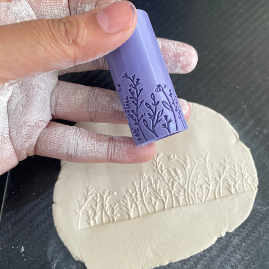 TR 19 - Mini Flower Pattern- 2 | Texture Roller - ClartStudios - Polymer clay Jewellery