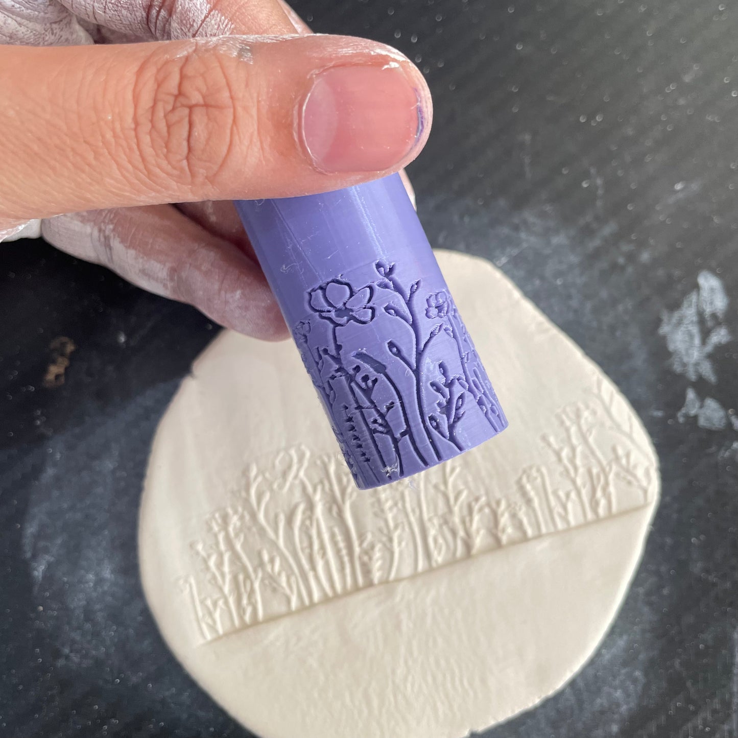 TR 20 - Mini Flower Pattern- 3 | Texture Roller - ClartStudios - Polymer clay Jewellery