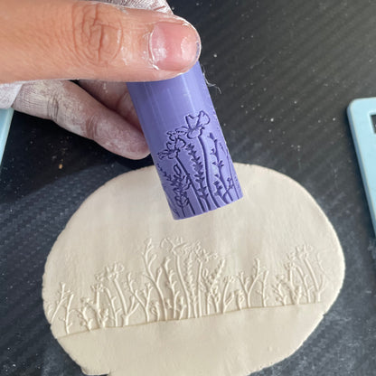 TR 20 - Mini Flower Pattern- 5 | Texture Roller - ClartStudios - Polymer clay Jewellery