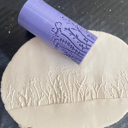 TR 20 - Mini Flower Pattern- 5 | Texture Roller - ClartStudios - Polymer clay Jewellery