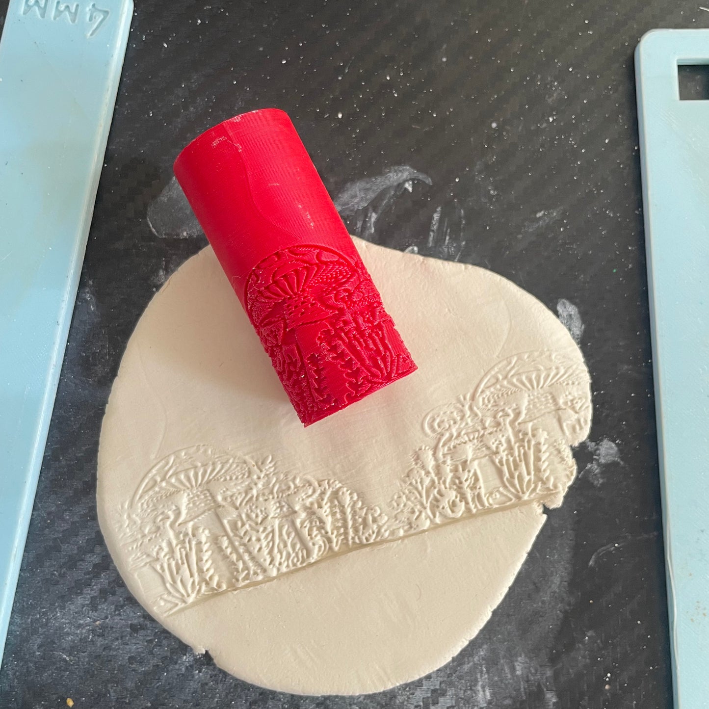TR 23 - Mini Mushroom Pattern- 3 | Texture Roller - ClartStudios - Polymer clay Jewellery