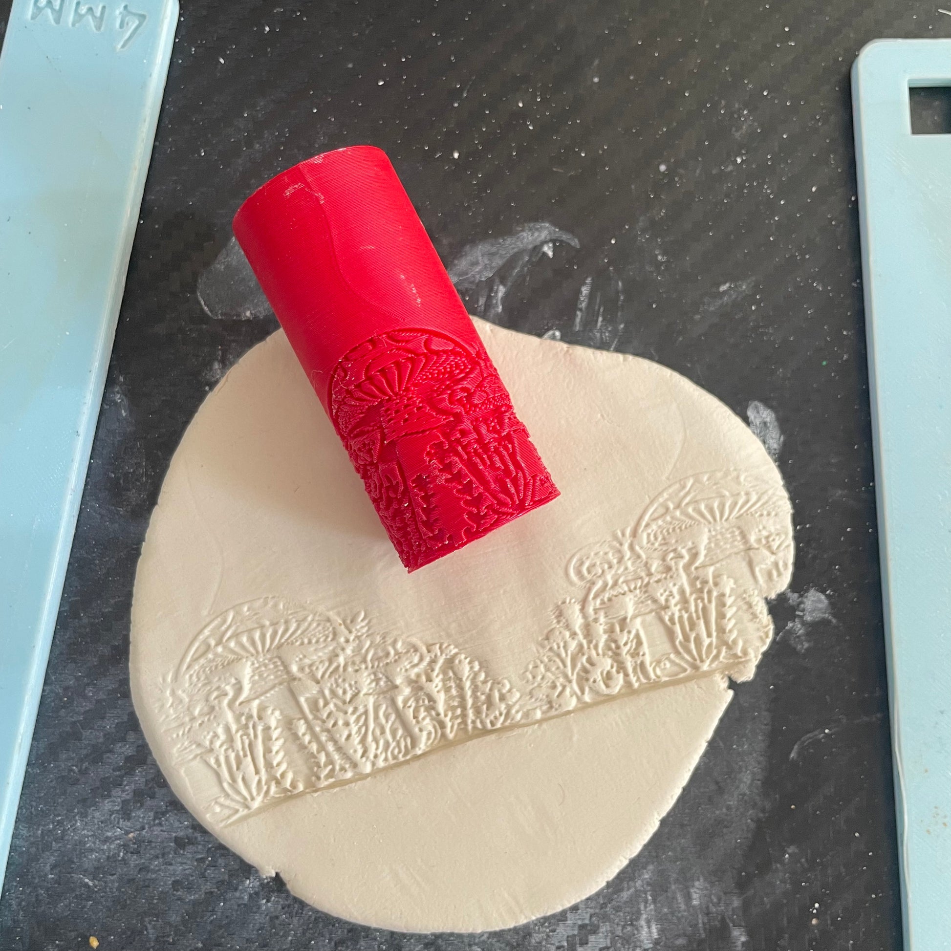 TR 23 - Mini Mushroom Pattern- 3 | Texture Roller - ClartStudios - Polymer clay Jewellery