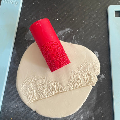 TR 23 - Mini Mushroom Pattern- 3 | Texture Roller - ClartStudios - Polymer clay Jewellery
