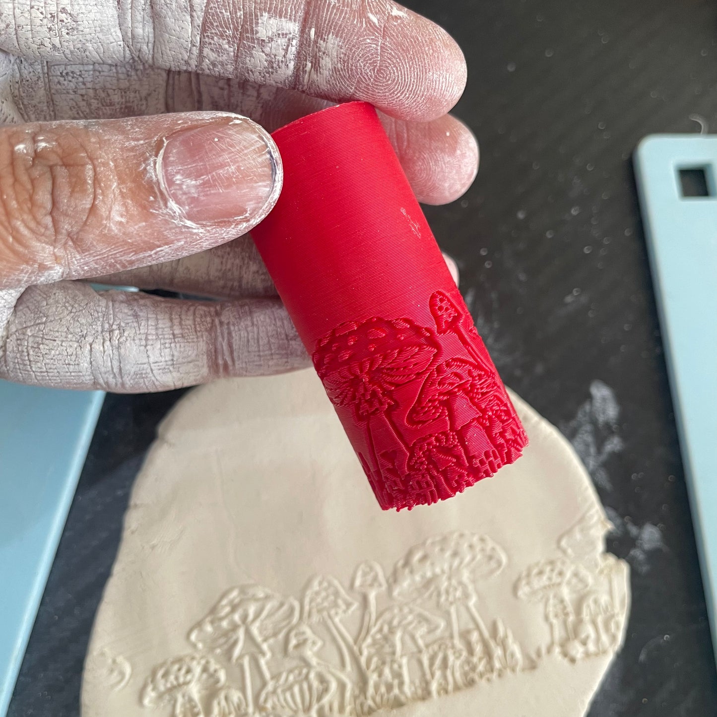 TR 24 - Mini Mushroom Pattern- 4 | Texture Roller - ClartStudios - Polymer clay Jewellery
