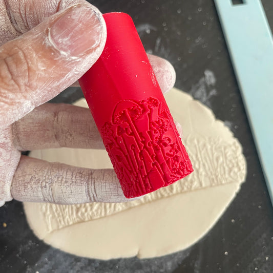 TR 25 - Mini Mushroom Pattern- 5 | Texture Roller - ClartStudios - Polymer clay Jewellery