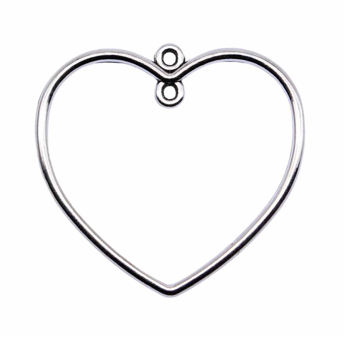 GSC13 - Heart Connector Charm - ClartStudios - Polymer clay Jewellery