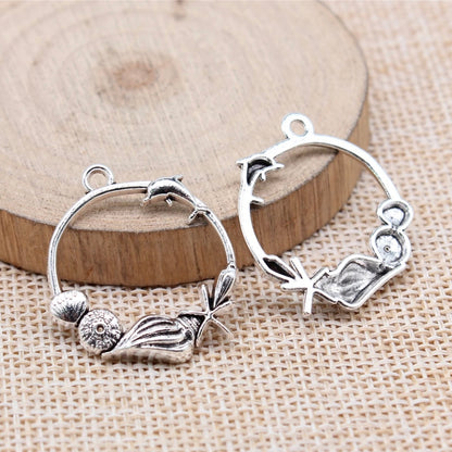 GSC15 - Sea Themed Connector - ClartStudios - Polymer clay Jewellery