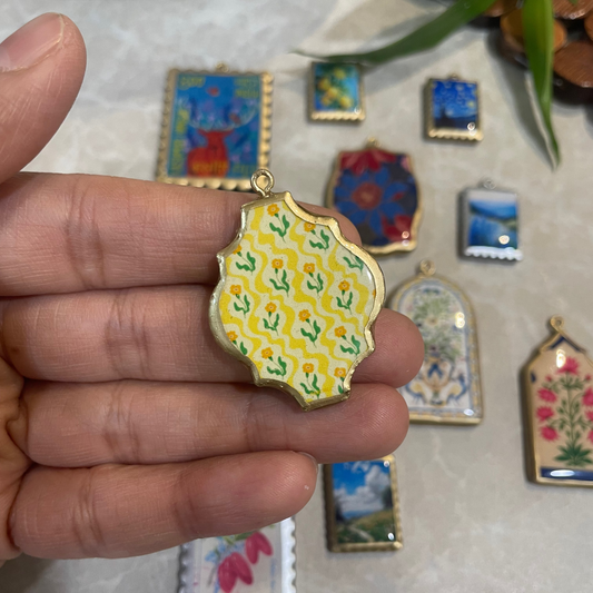 RU04 -  Festive Motif Inspired - Classic Indian - Charms Pendant (Dispatch Time 4-5 days) - ClartStudios - Polymer clay Jewellery