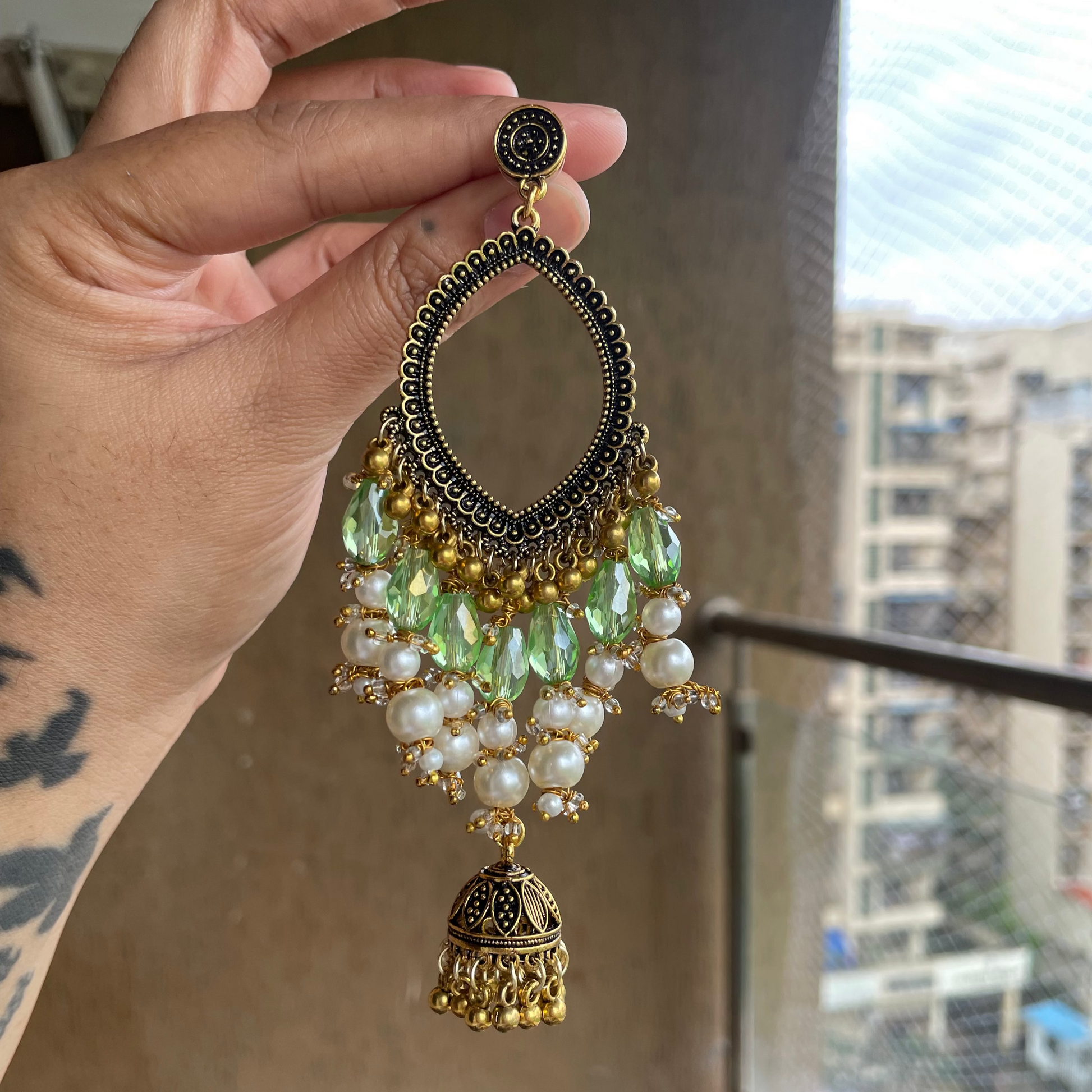 Noorvi - Exclusive Limited Stock! Festive Earring Collection - Best Quality - ClartStudios - Polymer clay Jewellery