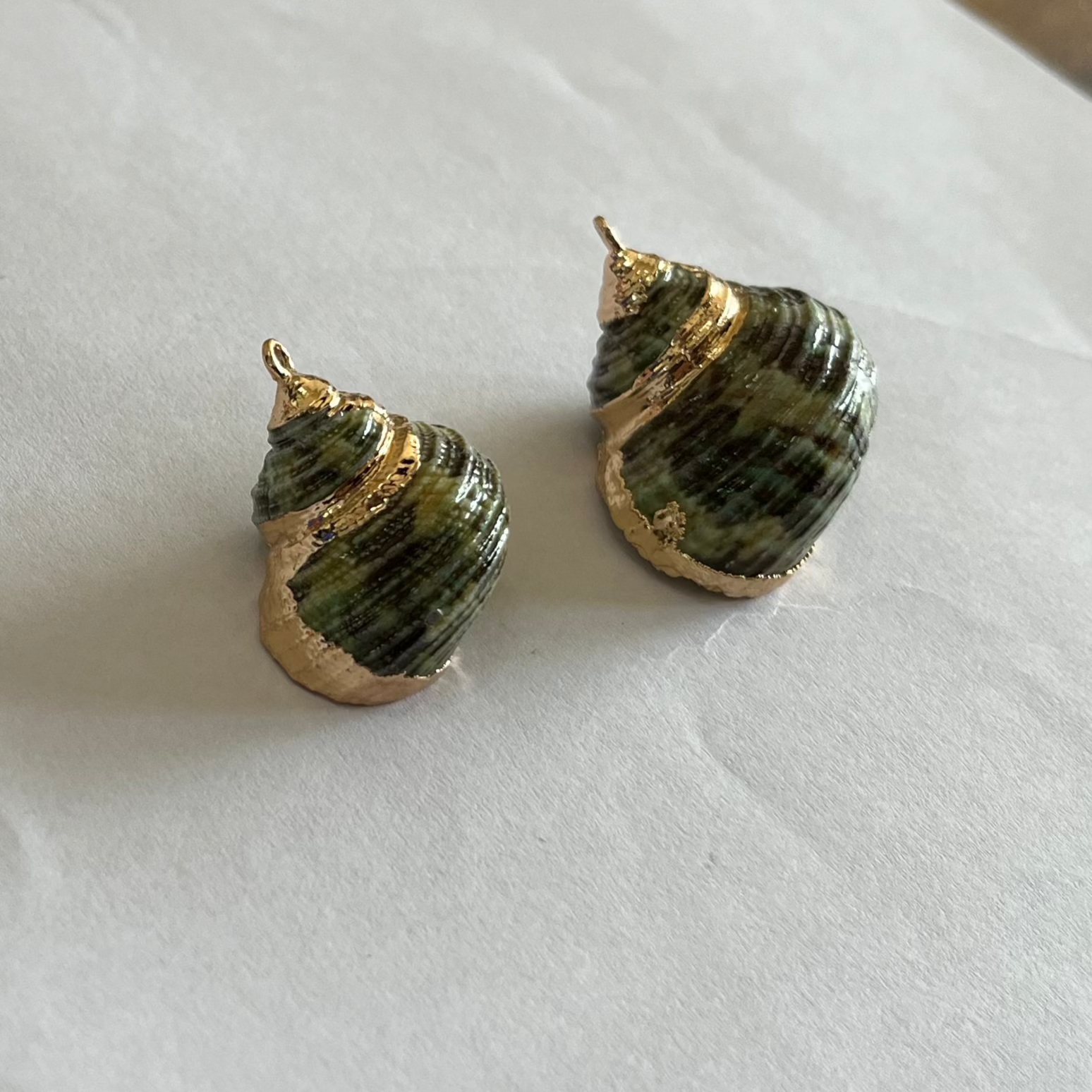 SH02 - Natural Shell Pendants - ClartStudios - Polymer clay Jewellery