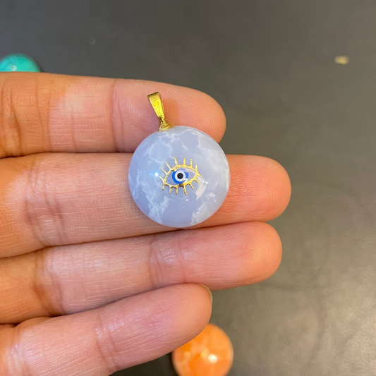 ACR07 - Lilac Howlite Natural Powder Charm (1pc) - ClartStudios - Polymer clay Jewellery