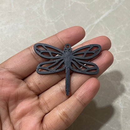 PB09 - Dragon Fly Stain glass Plastic Bezel for resin art - ClartStudios - Polymer clay Jewellery