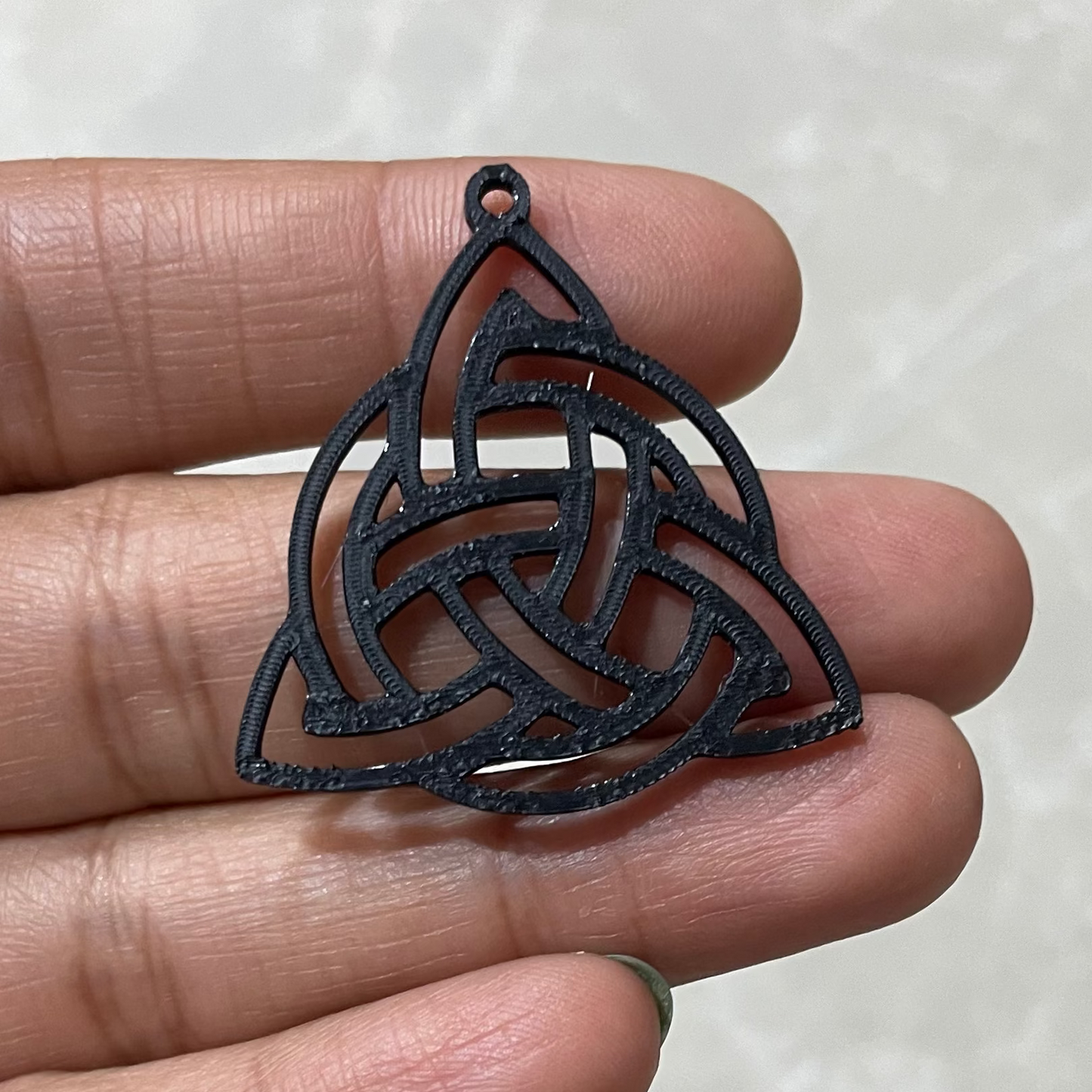 PB024 - Triangle Waves Stain glass Plastic Bezel for resin art - ClartStudios - Polymer clay Jewellery