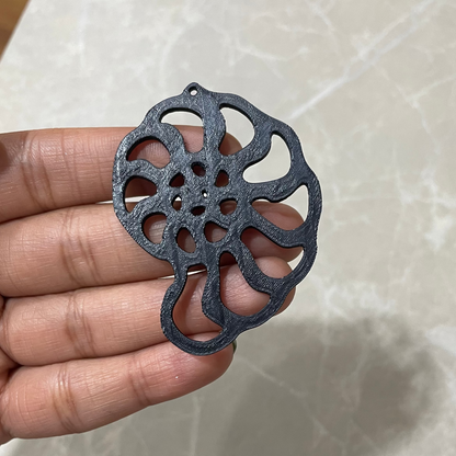 PB017 - Shell Stain glass Plastic Bezel for resin art - ClartStudios - Polymer clay Jewellery