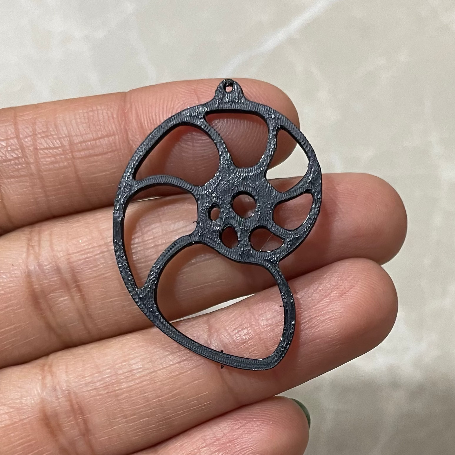 PB013 - Moon Stain glass Plastic Bezel for resin art - ClartStudios - Polymer clay Jewellery