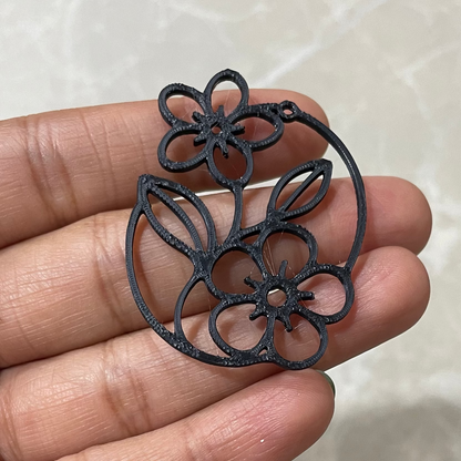 PB026 - Flower Natural Stain glass Plastic Bezel for resin art - ClartStudios - Polymer clay Jewellery