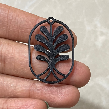 PB014 - Tree Stain glass Plastic Bezel for resin art - ClartStudios - Polymer clay Jewellery