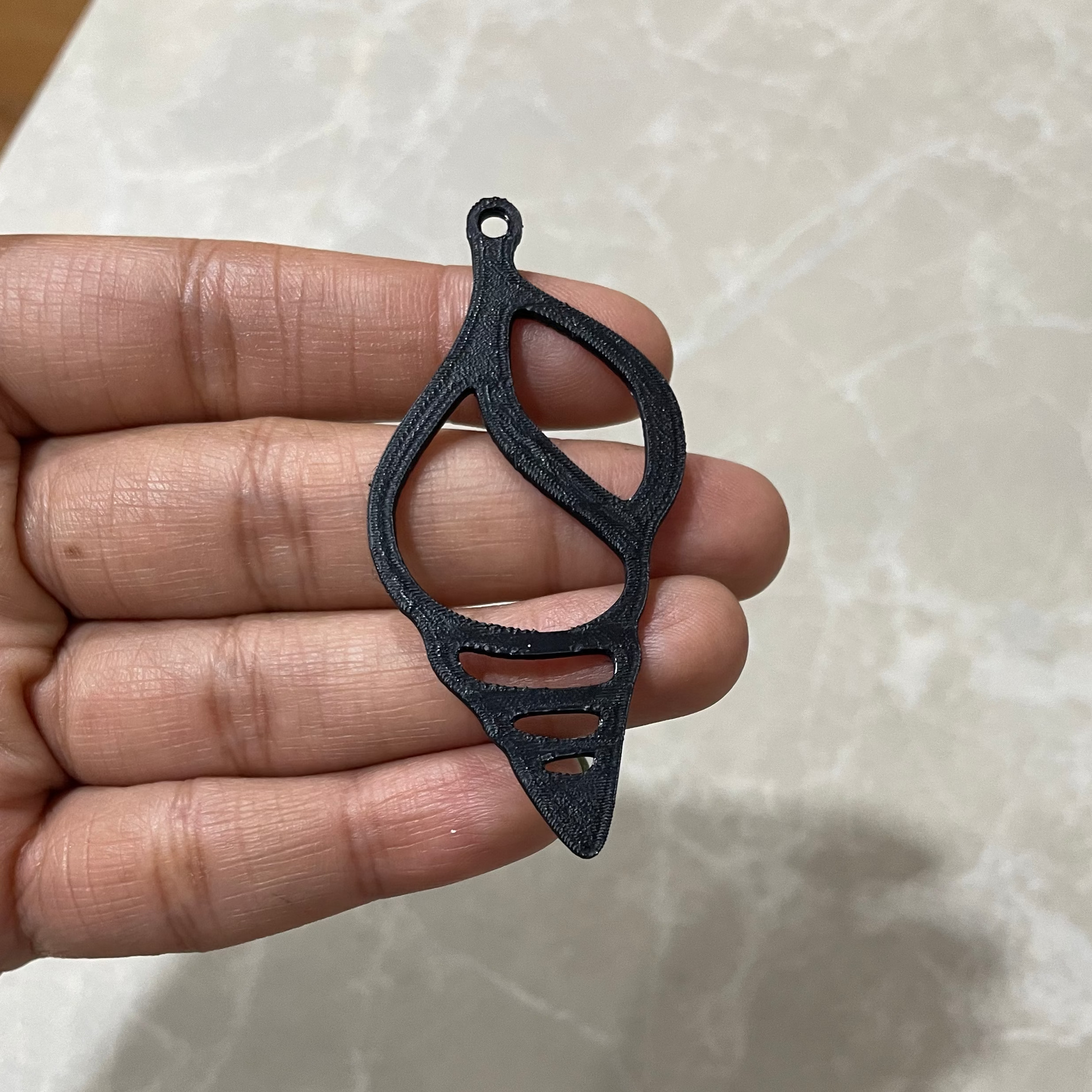 PB05 - Shell Stain glass Plastic Bezel for resin art - ClartStudios - Polymer clay Jewellery