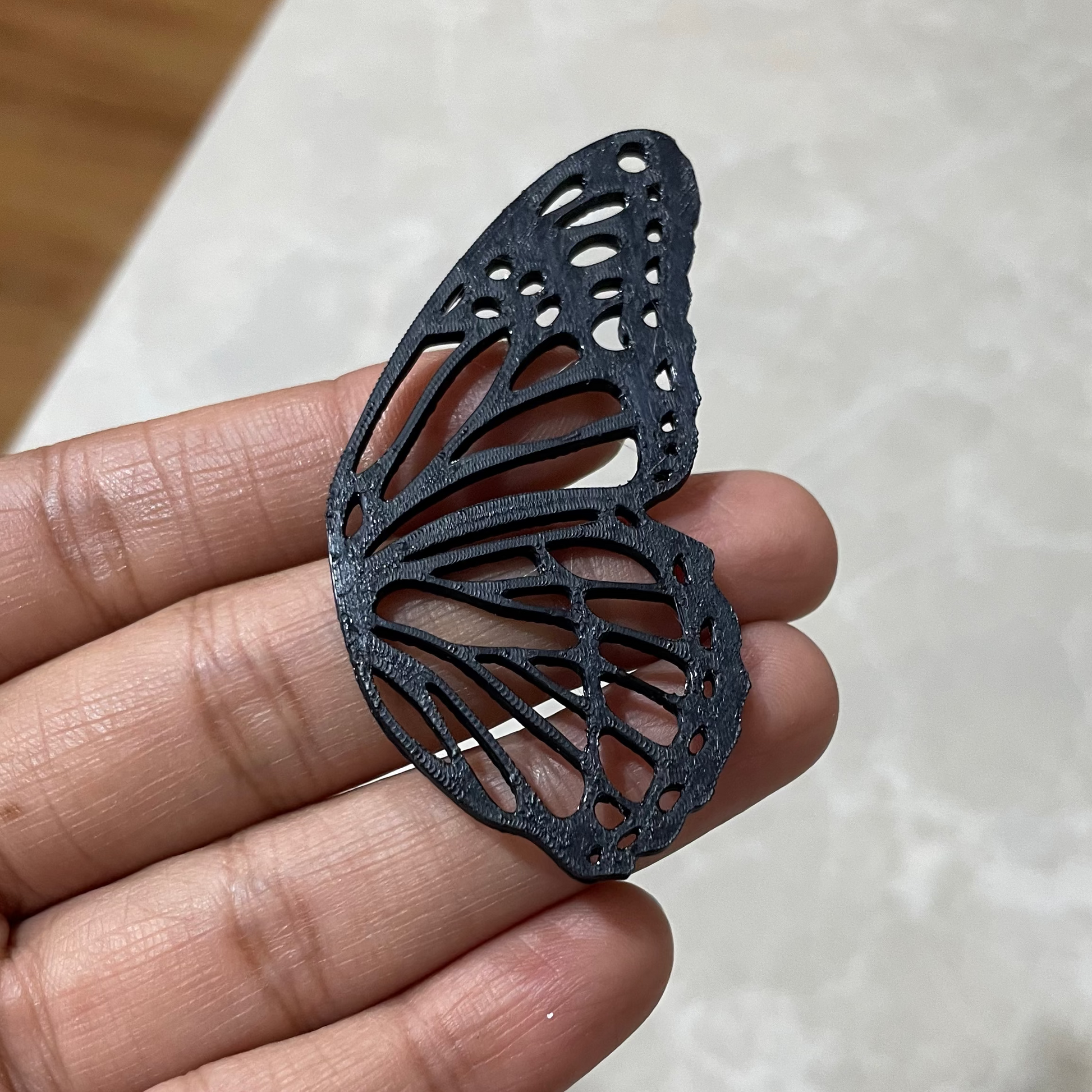 PB019 - Butterfly Flower Stain glass Plastic Bezel for resin art - ClartStudios - Polymer clay Jewellery