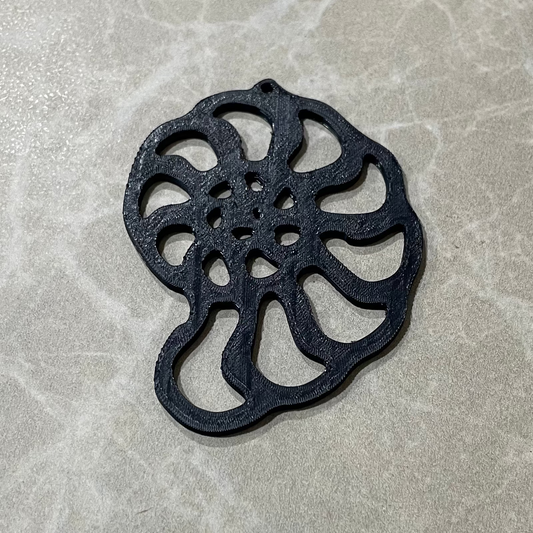 PB017 - Shell Stain glass Plastic Bezel for resin art - ClartStudios - Polymer clay Jewellery