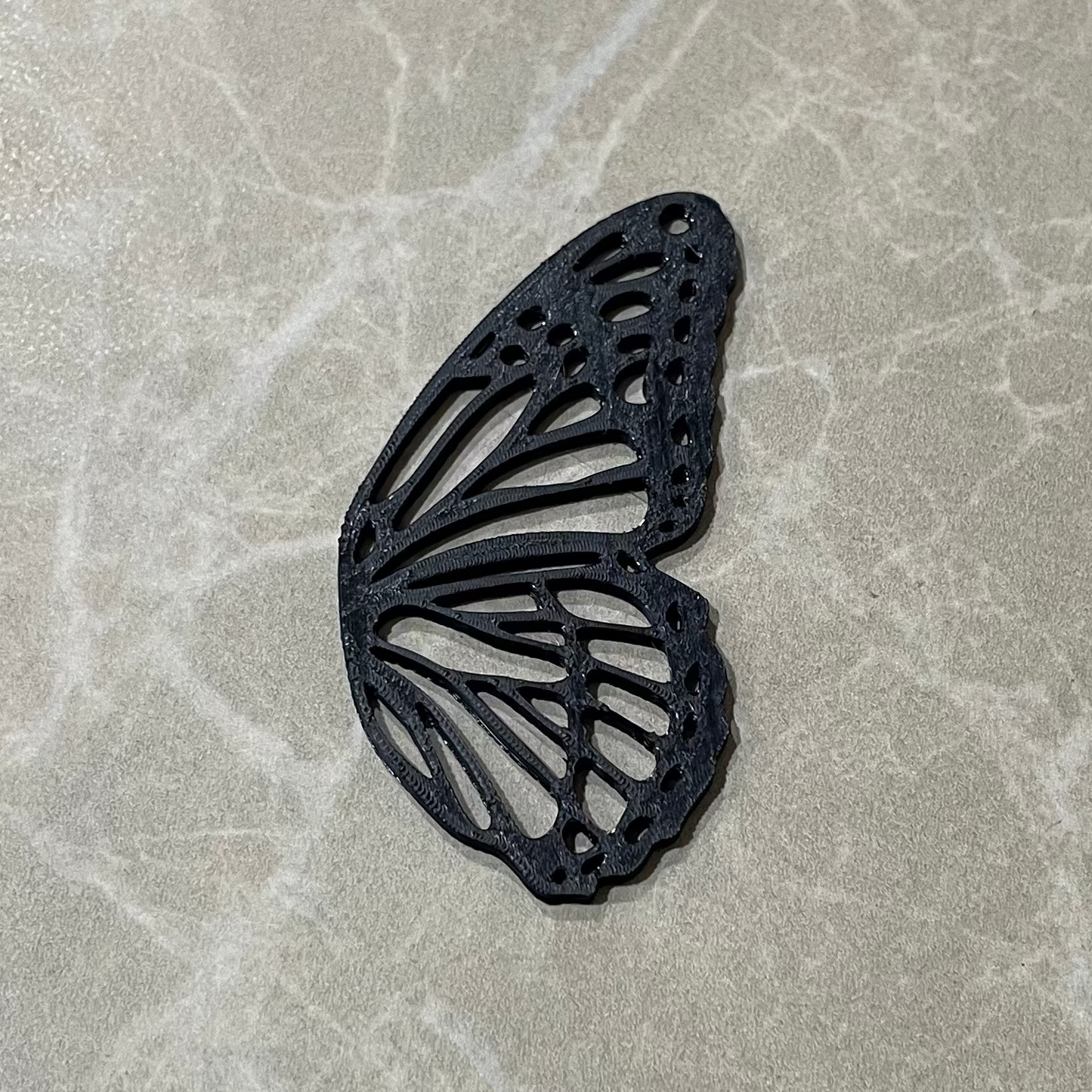 PB019 - Butterfly Flower Stain glass Plastic Bezel for resin art - ClartStudios - Polymer clay Jewellery