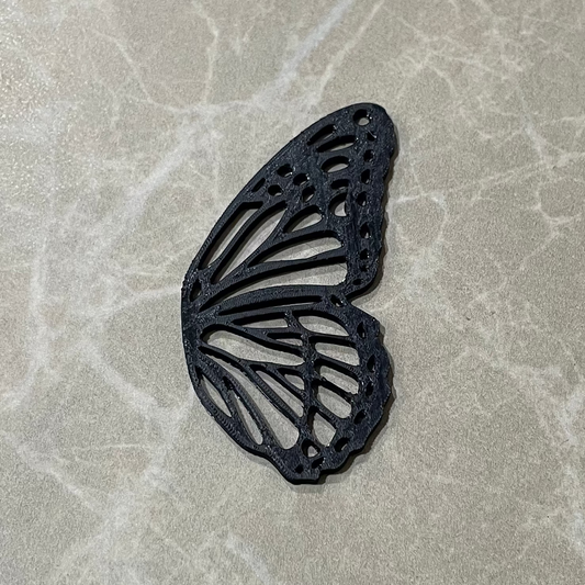 PB019 - Butterfly Flower Stain glass Plastic Bezel for resin art - ClartStudios - Polymer clay Jewellery