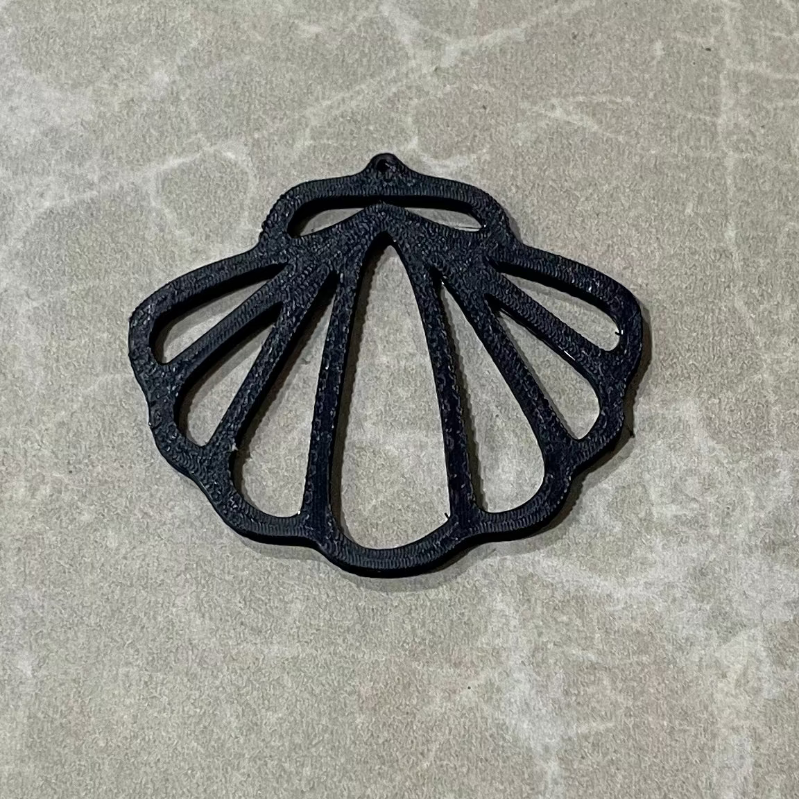 PB03 - Shell Stain glass Plastic Bezel for resin art - ClartStudios - Polymer clay Jewellery