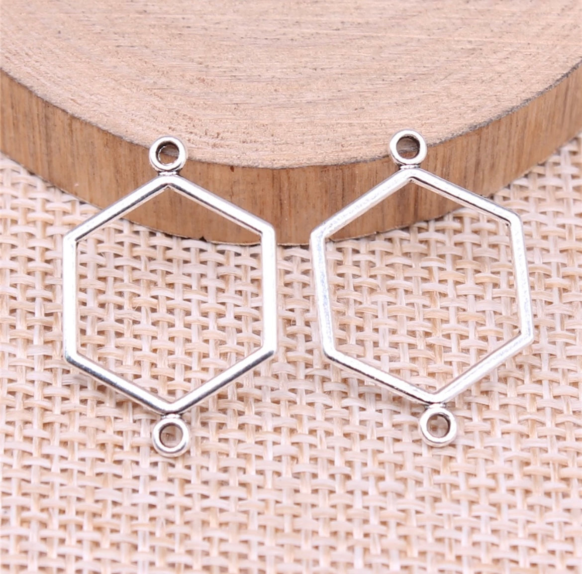 GSC15 - Hexagon Connector (2pc pack) - ClartStudios - Polymer clay Jewellery