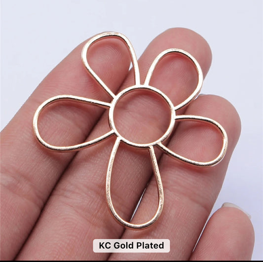 GSC19 - Flower Connector - ClartStudios - Polymer clay Jewellery