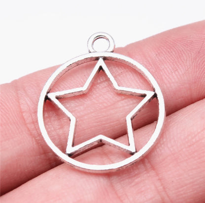 GSC20 - Round Star Connector - ClartStudios - Polymer clay Jewellery
