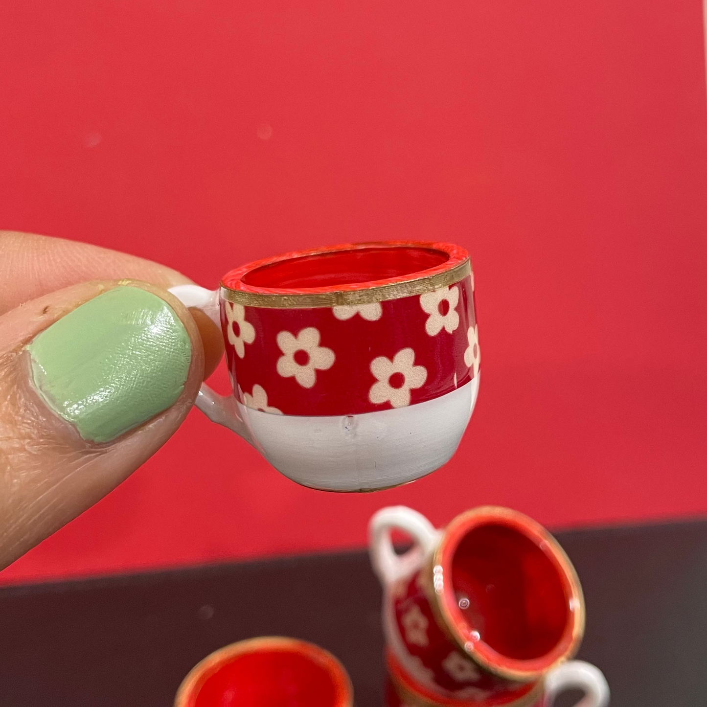 R002 - Resin Cup Charm - Waterproof & Adorable (20mm × 30mm) - ClartStudios - Polymer clay Jewellery