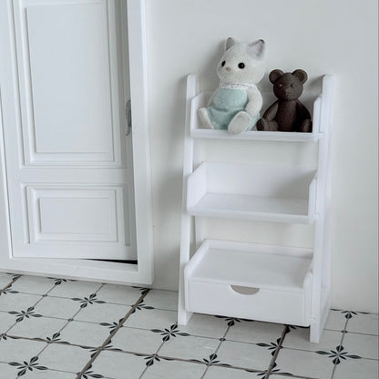 MiniCraft 3-Tier Display Shelf | 3D Printed Dollhouse Furniture - M001 - ClartStudios - Polymer clay Jewellery