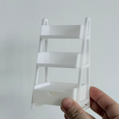 MiniCraft 3-Tier Display Shelf | 3D Printed Dollhouse Furniture - M001 - ClartStudios - Polymer clay Jewellery