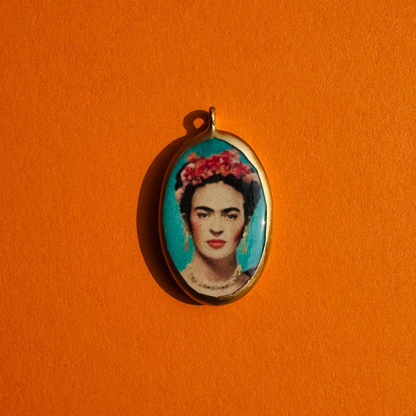 PC17 - Frida Kahlo - Cold Porcelain Charms Pendant  (Dispatch Time 4-5 days) - ClartStudios - Polymer clay Jewellery