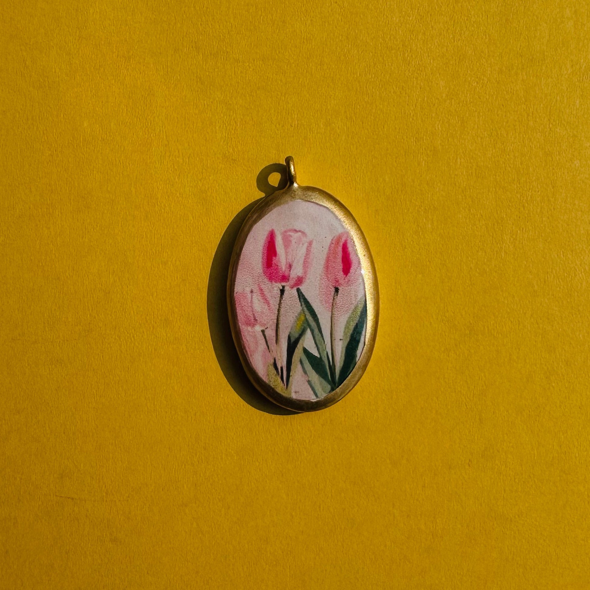Tulips - Cold Porcelain Charms Pendant  (Dispatch Time 4-5 days) - ClartStudios - Polymer clay Jewellery