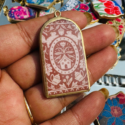 Resin Pillar Earring Charms: Unique Pendant Designs (4-5 day Dispatch) - ClartStudios - Polymer clay Jewellery