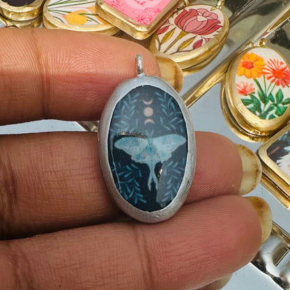 PO7-   Boho Theme- Cold Porcelain Charms Pendant (Dispatch in 7-9 Days) - ClartStudios - Polymer clay Jewellery