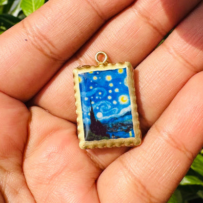 RU06 -  Photo Frame Inspired - Starry Light - Charms Pendant (Dispatch Time 4-5 days) - ClartStudios - Polymer clay Jewellery