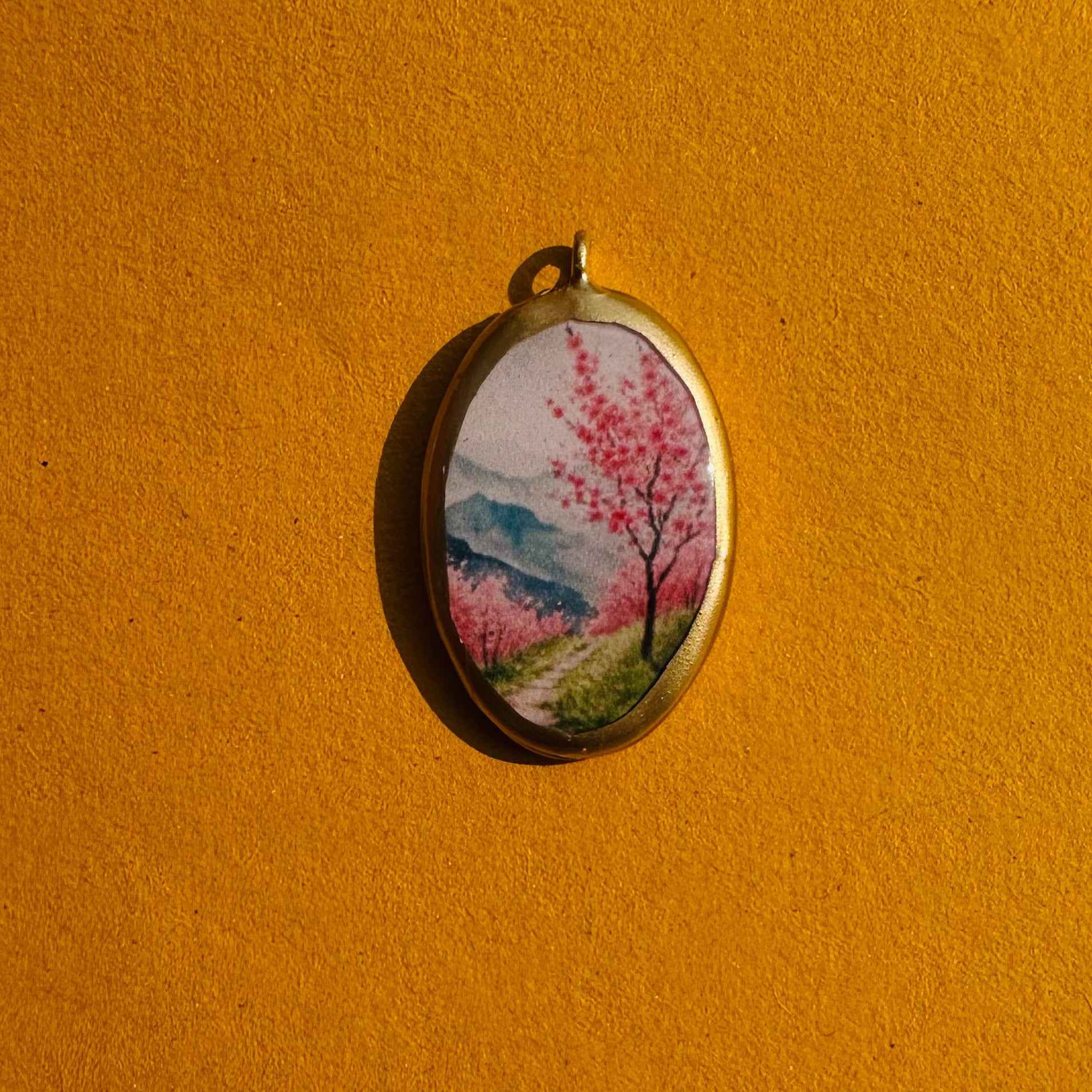 PC14 - Blossom Garden - Cold Porcelain Charms Pendant  (Dispatch Time 4-5 days) - ClartStudios - Polymer clay Jewellery