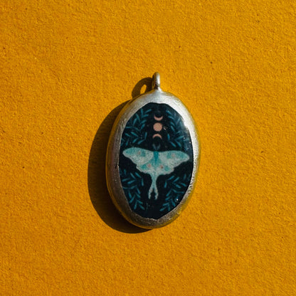 PO7-   Boho Theme- Cold Porcelain Charms Pendant (Dispatch in 7-9 Days) - ClartStudios - Polymer clay Jewellery