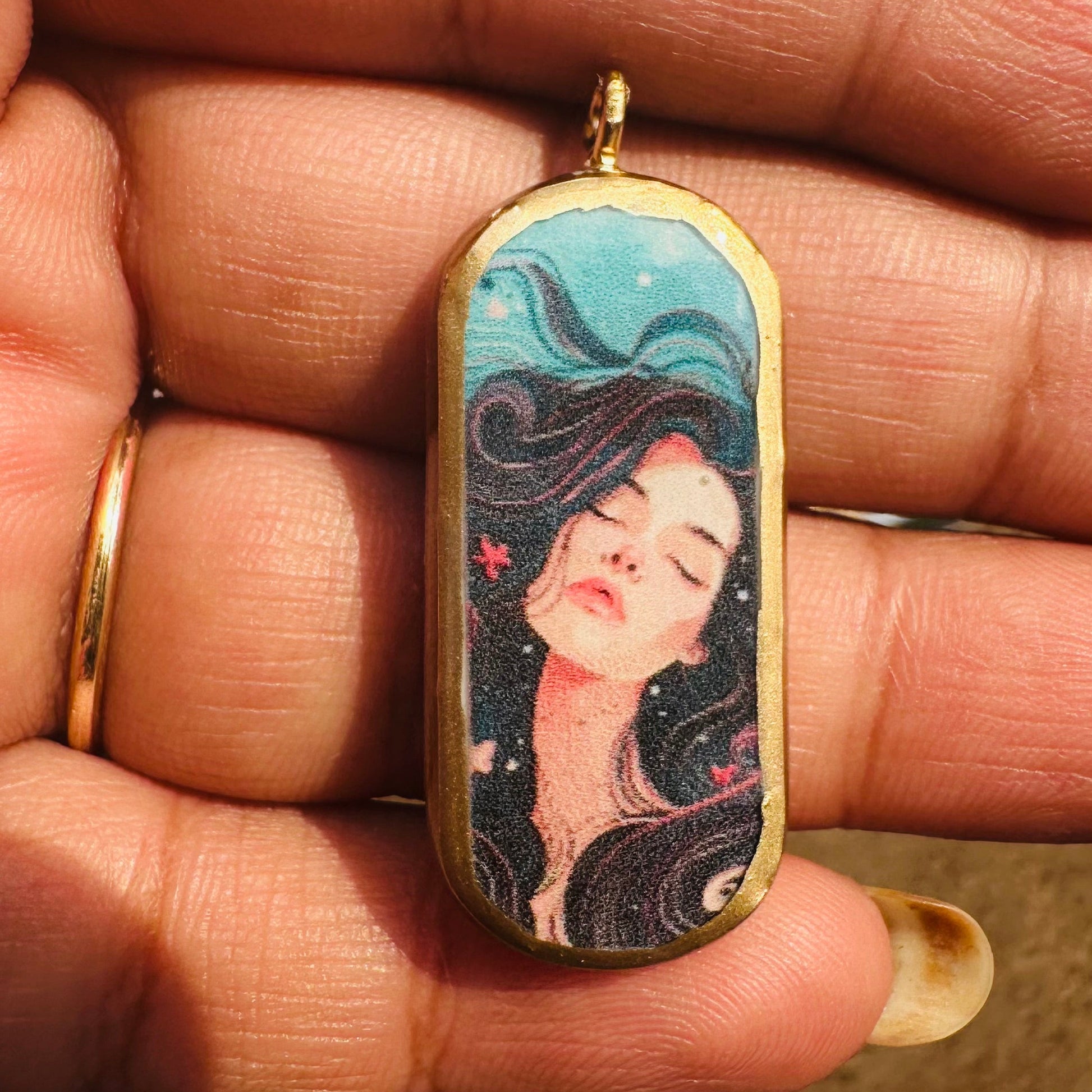 Unique Capsule Shape Designs - Resin Base Earring Charms Pendant (RU34 - RU38)(4-5 day Dispatch) - ClartStudios - Polymer clay Jewellery