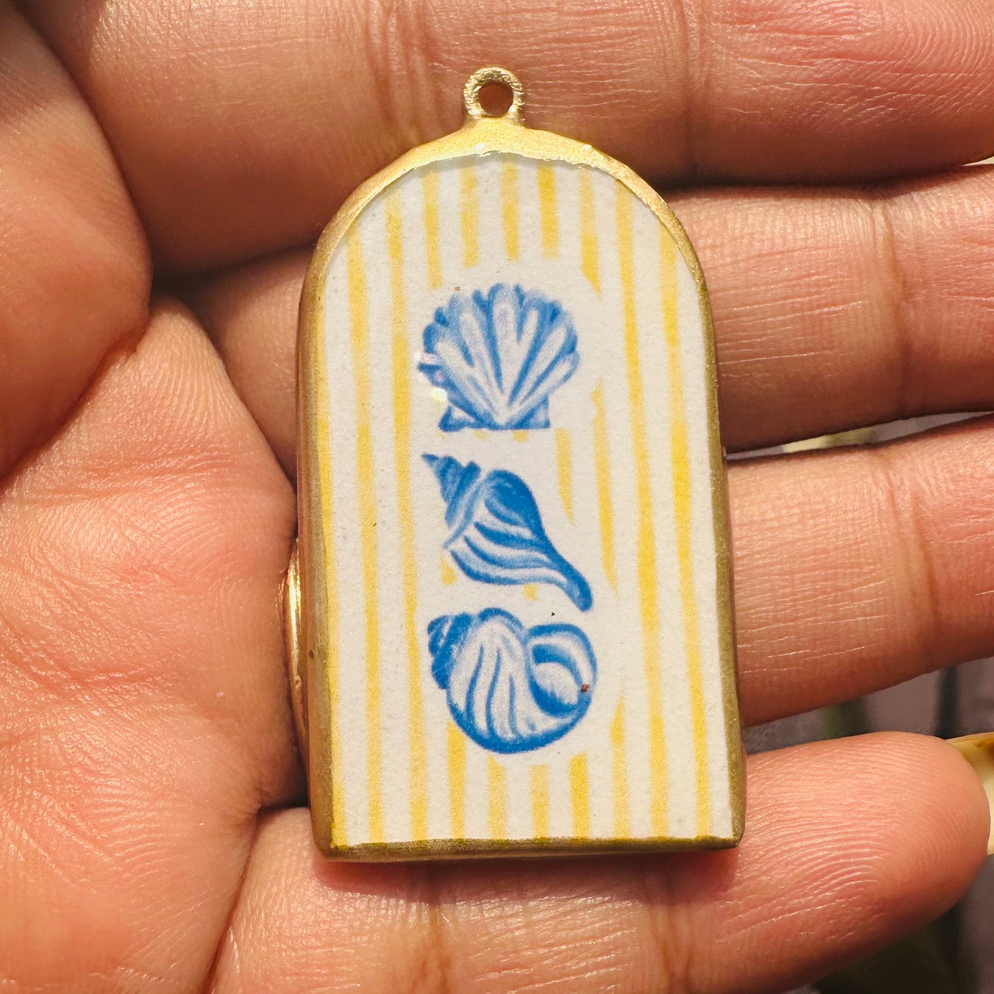 Resin Pillar Earring Charms: Islamic Vintage Design (4-5 day Dispatch) - ClartStudios - Polymer clay Jewellery