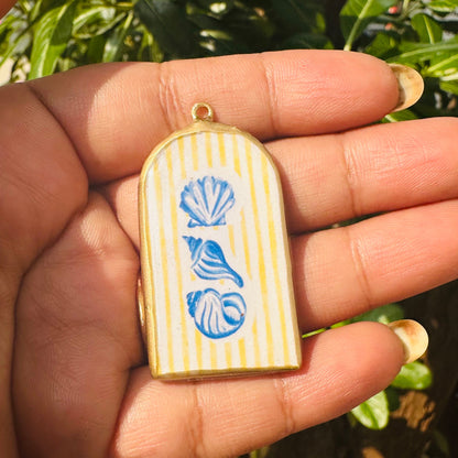Resin Pillar Earring Charms: Islamic Vintage Design (4-5 day Dispatch) - ClartStudios - Polymer clay Jewellery