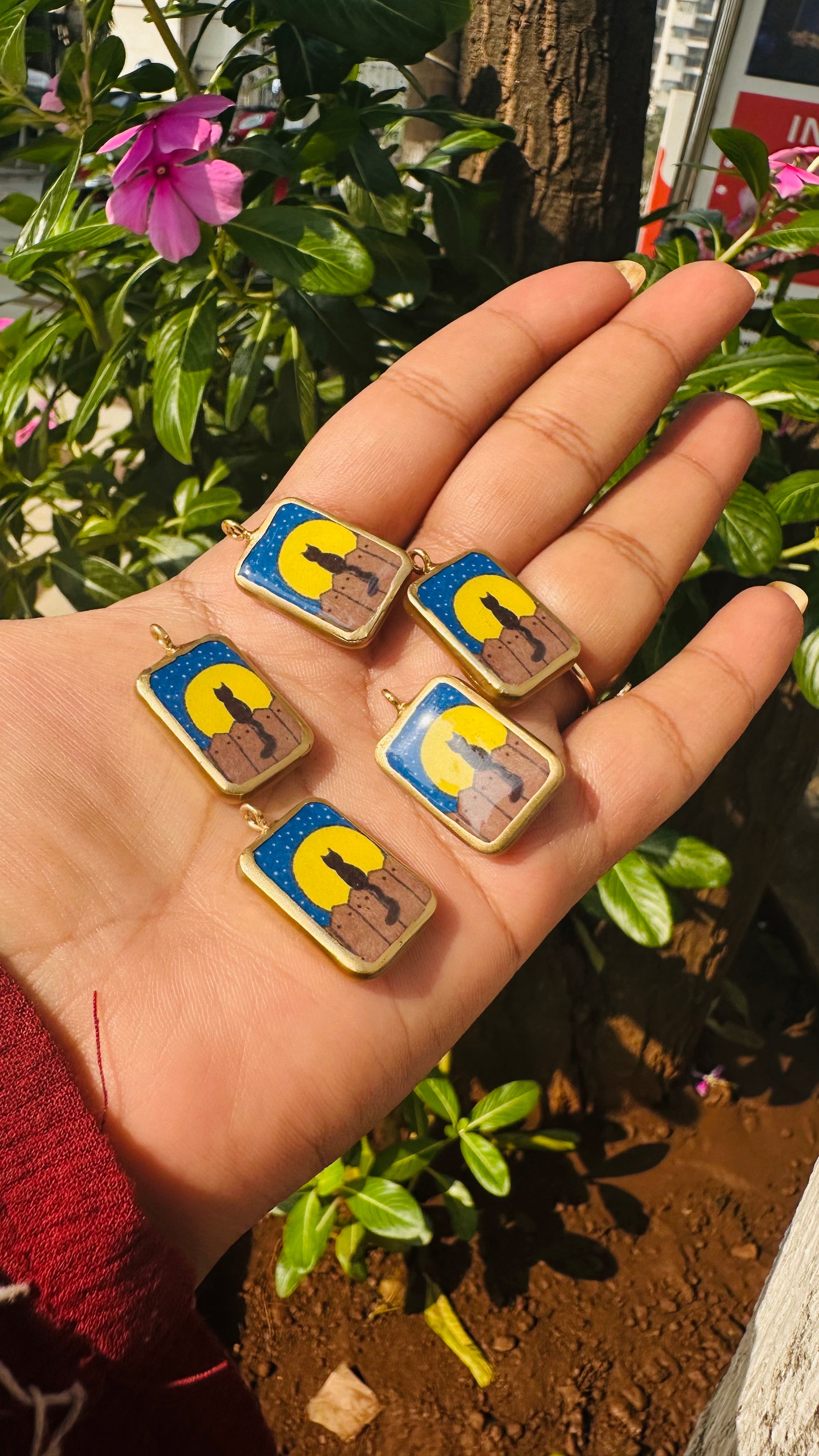 Creatures Basic Rectangle Shape Designs - Resin Base Earring Charms Pendant (RU45 - RU52)(4-5 day Dispatch) - ClartStudios - Polymer clay Jewellery