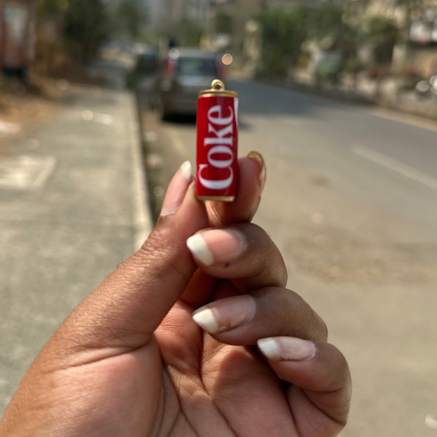 R007 - Coke - coca cola Golden Tin/Can - Waterproof & Adorable - ClartStudios - Polymer clay Jewellery