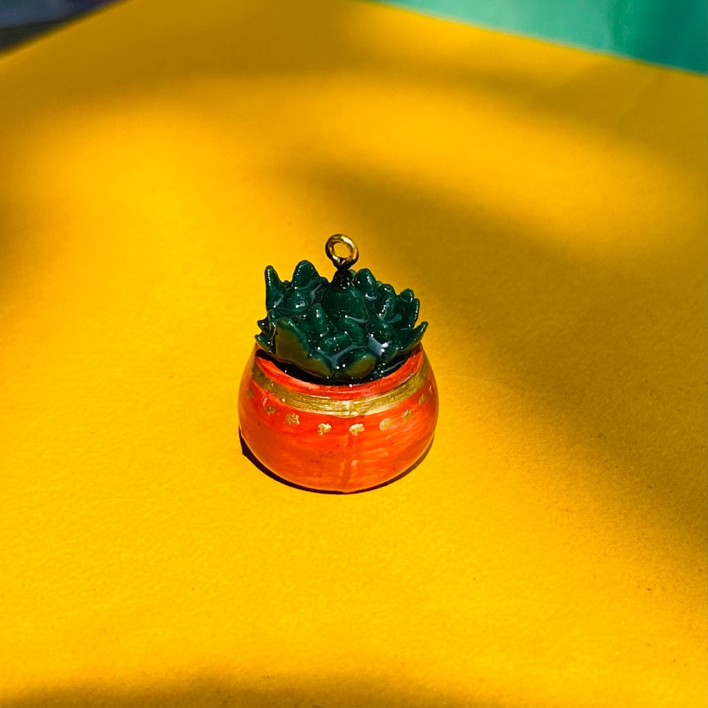 R013 - Succulent Plant Collection Charm - Waterproof & Adorable - ClartStudios - Polymer clay Jewellery